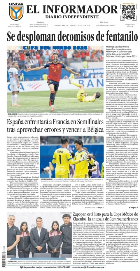 Portada de El Informador