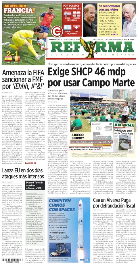 Portada de Reforma