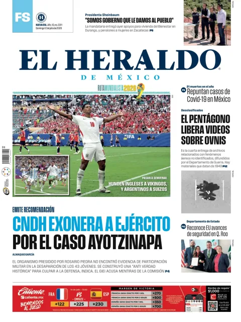 Portada de El Heraldo de Mexico