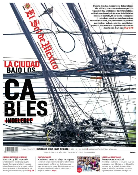 Portada de El Sol de Mexico