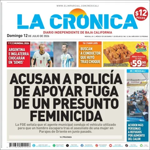 Portada de La Cronica