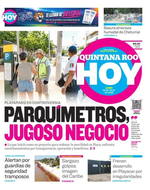 Portada de Quintana Roo Hoy (portada)
