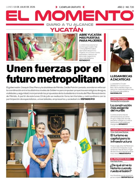 Portada de El Momento Yucatan