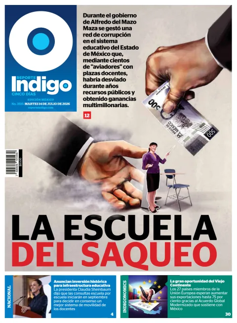 Portada de Reporte Indigo Nacional del martes, 14 de julio de 2026