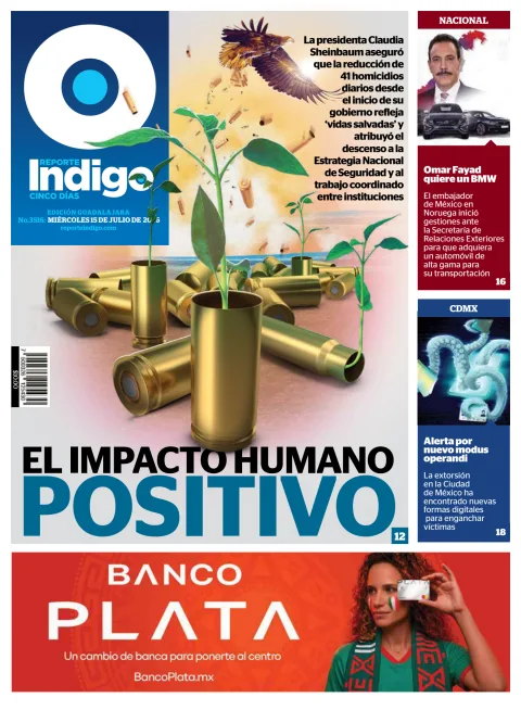 Portada de Reporte Indigo Guadalajara del miércoles, 15 de julio de 2026