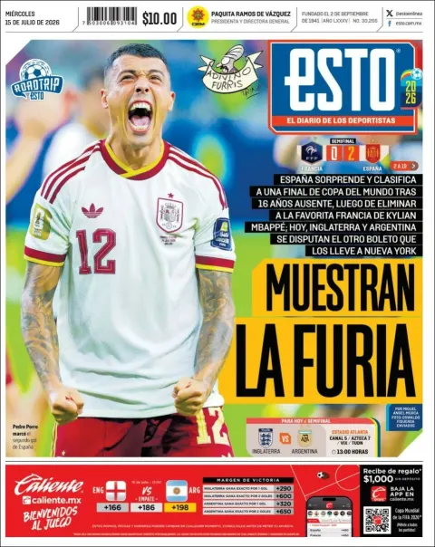 Portada de Esto del miércoles, 15 de julio de 2026