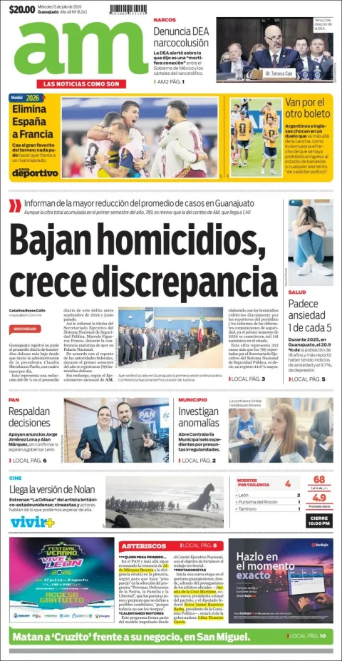 Portada de Am Corredor Industrial del miércoles, 15 de julio de 2026