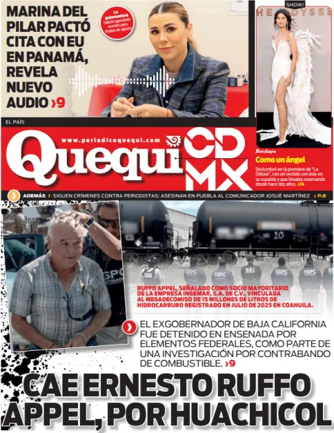 Portada de Quequi CDMX (contraportada) del 2026-07-17