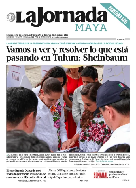 Portada de La Jornada Maya Quintana Roo del 2026-07-17