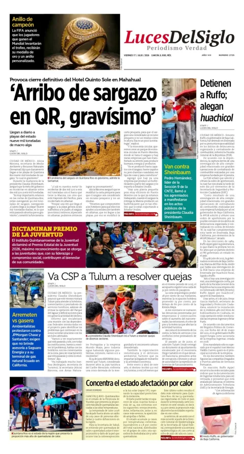 Portada de Luces del Siglo del 2026-07-17
