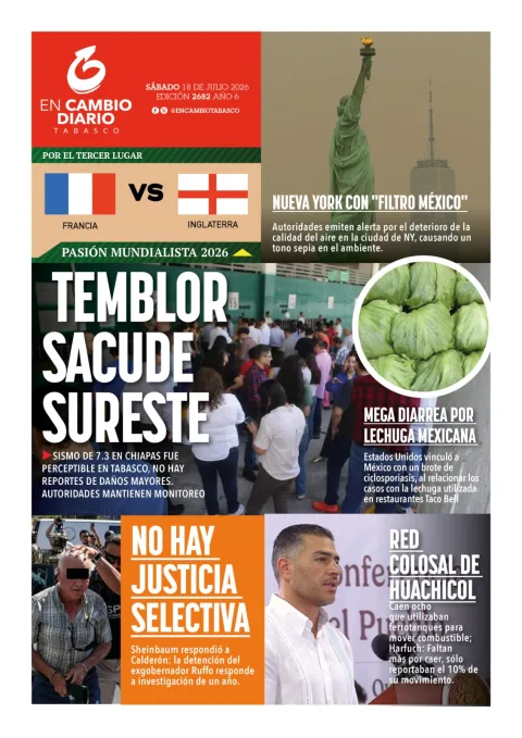 Portada de En Cambio - Tabasco (contraportada) del 2026-07-18