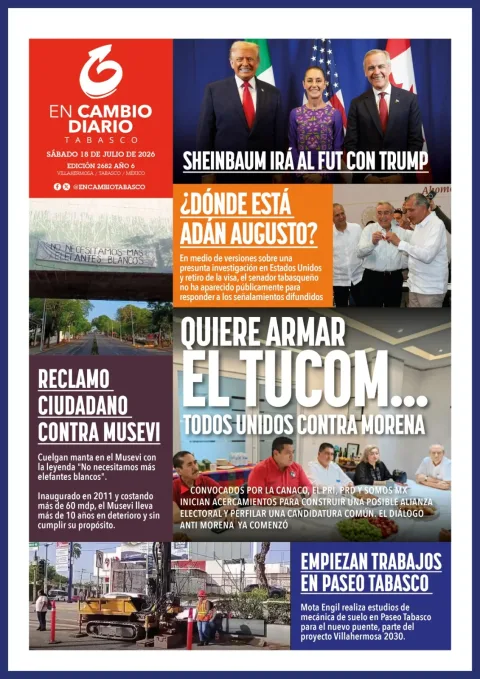 Portada de En Cambio - Tabasco (portada) del 2026-07-18