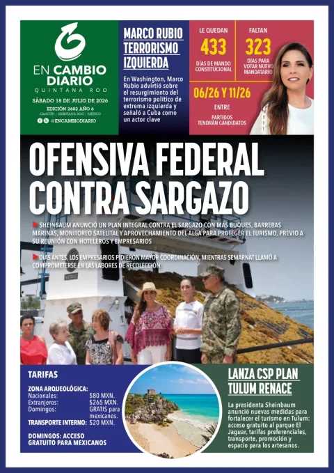 Portada de En Cambio - Quintana Roo (portada) del 2026-07-18
