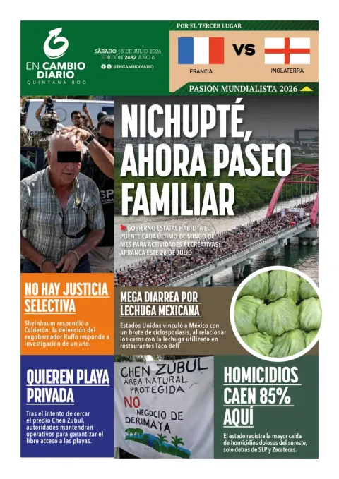Portada de En Cambio - Quintana Roo (contraportada) del 2026-07-18