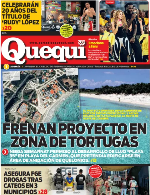 Portada de Quequi (contraportada) del 2026-07-20