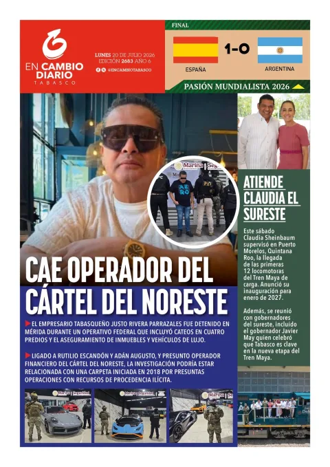 Portada de En Cambio - Tabasco (contraportada) del 2026-07-20