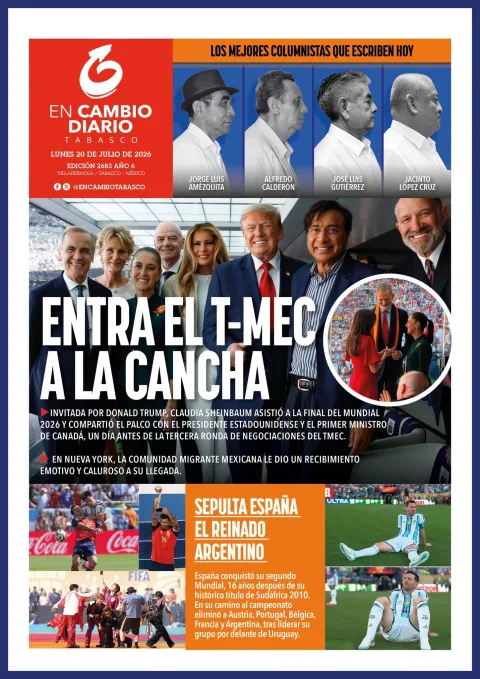 Portada de En Cambio - Tabasco (portada) del 2026-07-20