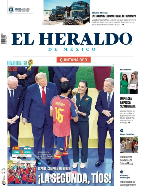 Portada de El Heraldo de Mexico - Quintana Roo del 2026-07-20