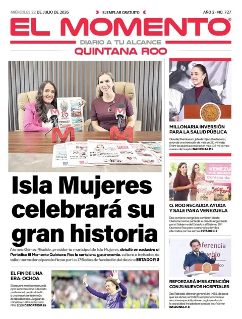 Portada de El Momento Quintana Roo del 2026-07-22
