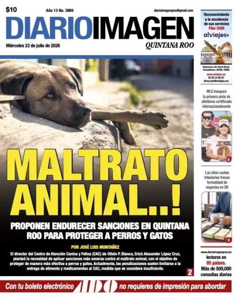 Portada de Diario Imagen Quintana Roo del 2026-07-22