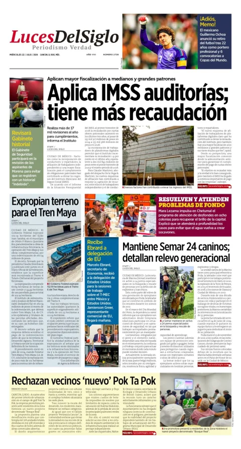 Portada de Luces del Siglo del 2026-07-22