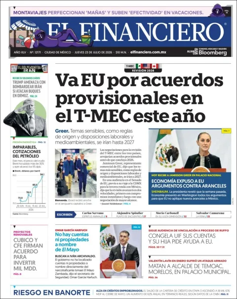 Portada de El Financiero del 2026-07-23