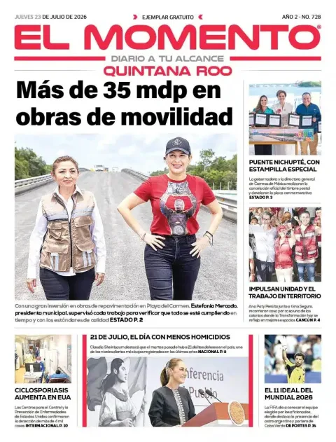 Portada de El Momento Quintana Roo del 2026-07-23