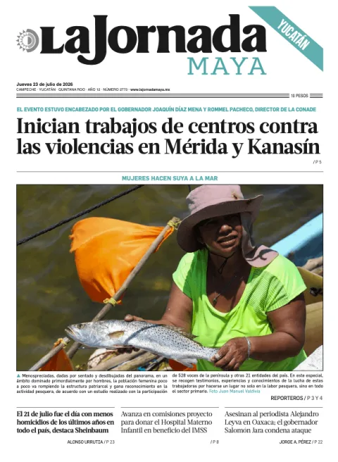 Portada de La Jornada Maya Yucatán del 2026-07-23