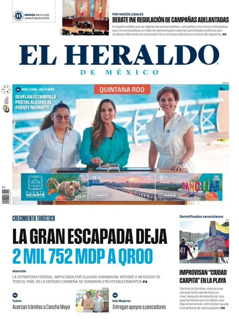 Portada de El Heraldo de Mexico - Quintana Roo del 2026-07-23