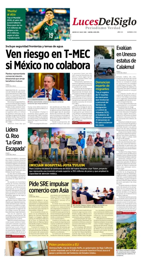 Portada de Luces del Siglo del 2026-07-23
