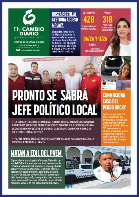Portada de En Cambio - Quintana Roo (portada) del 2026-07-23