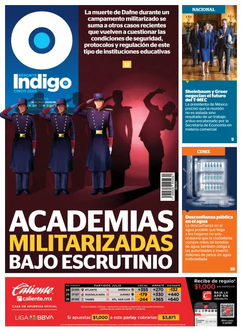 Portada de Reporte Indigo Nacional del 2026-07-24