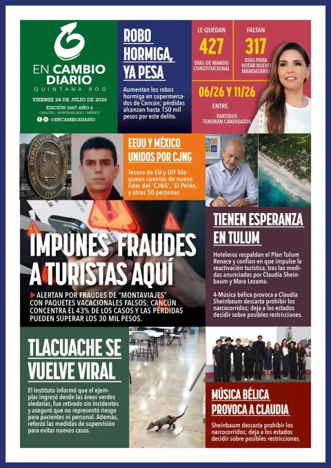 Portada de En Cambio - Quintana Roo (portada) del 2026-07-24