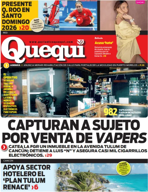 Portada de Quequi (contraportada) del 2026-07-25