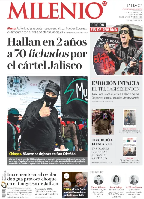 Portada de Milenio Jalisco del 2026-07-25