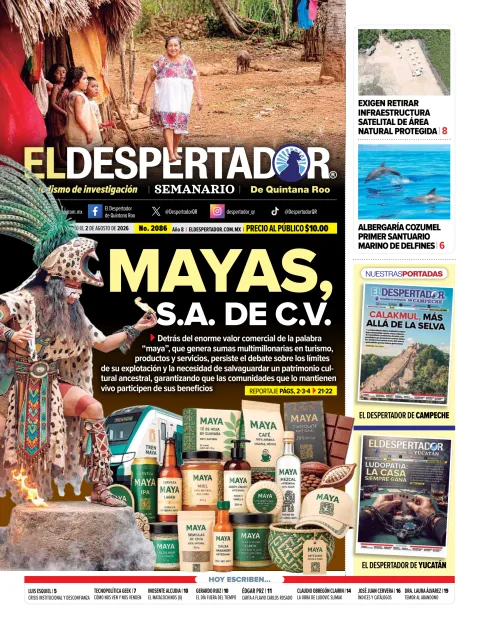 Portada de El Despertador de Quintana Roo del 2026-07-27
