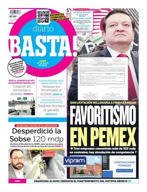 Portada de Basta! (portada) del 2026-07-27