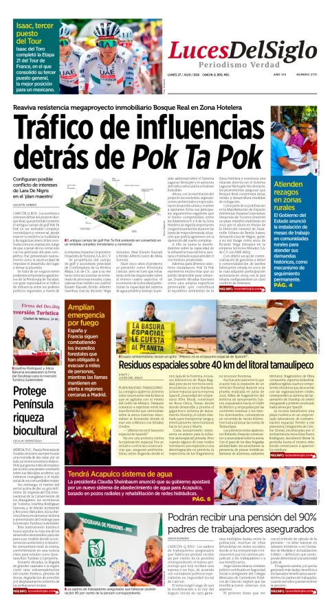 Portada de Luces del Siglo del 2026-07-27