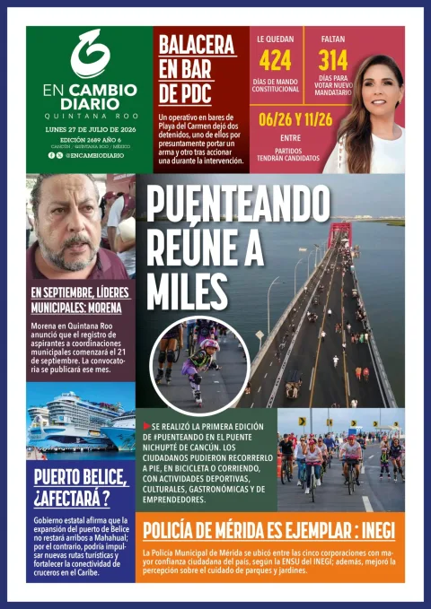 Portada de En Cambio - Quintana Roo (portada) del 2026-07-27
