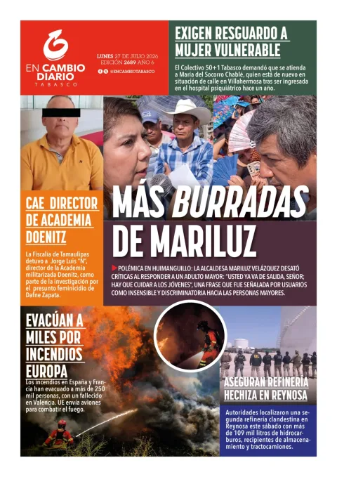 Portada de En Cambio - Tabasco (contraportada) del 2026-07-27