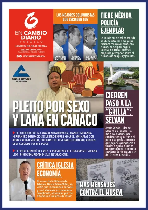 Portada de En Cambio - Tabasco (portada) del 2026-07-27
