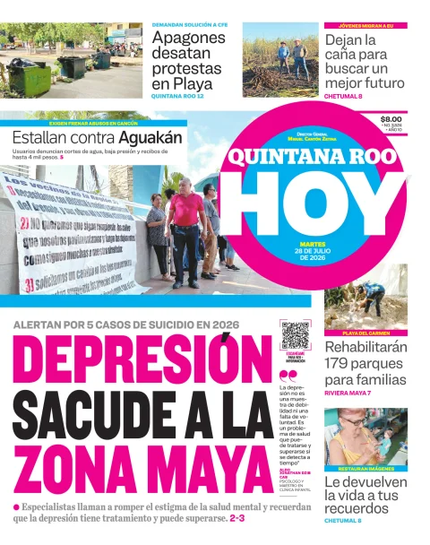 Portada de Quintana Roo Hoy (portada) del 2026-07-28