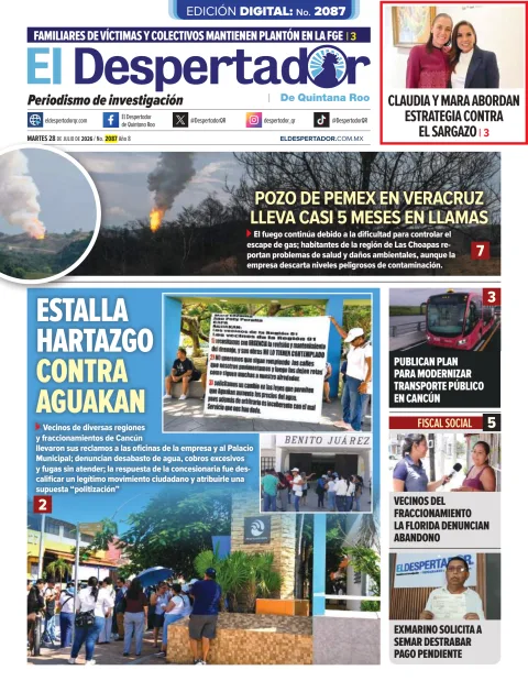 Portada de El Despertador de Quintana Roo del 2026-07-28