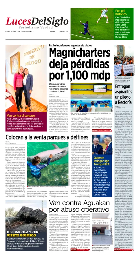 Portada de Luces del Siglo del 2026-07-28