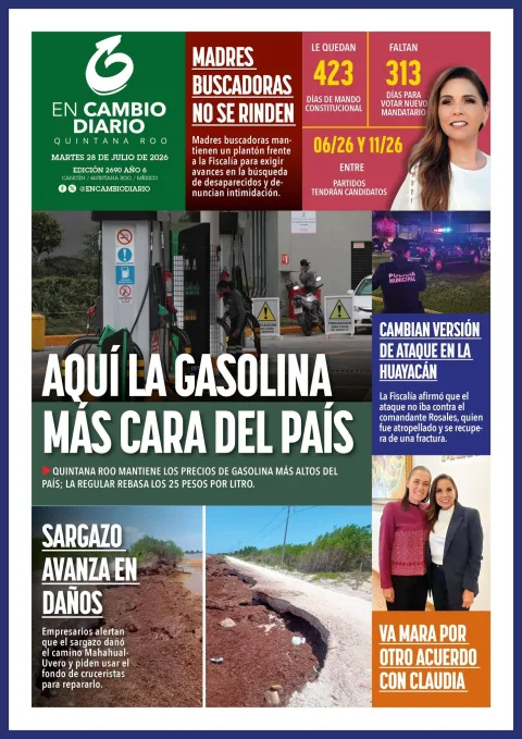 Portada de En Cambio - Quintana Roo (contraportada) del 2026-07-28