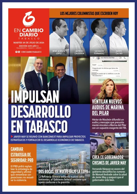 Portada de En Cambio - Tabasco (portada) del 2026-07-28