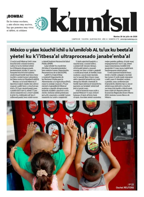 Portada de La Jornada - Kiintsil del 2026-07-28