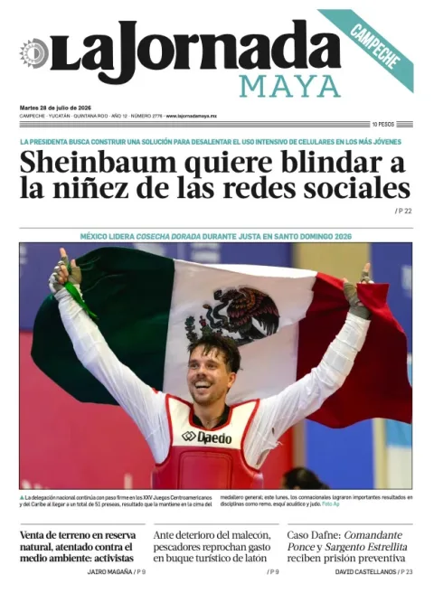 Portada de La Jornada Maya Campeche del 2026-07-28