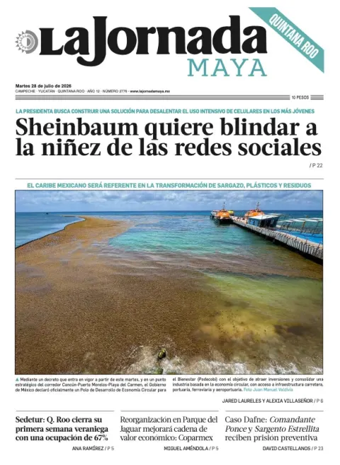 Portada de La Jornada Maya Quintana Roo del 2026-07-28
