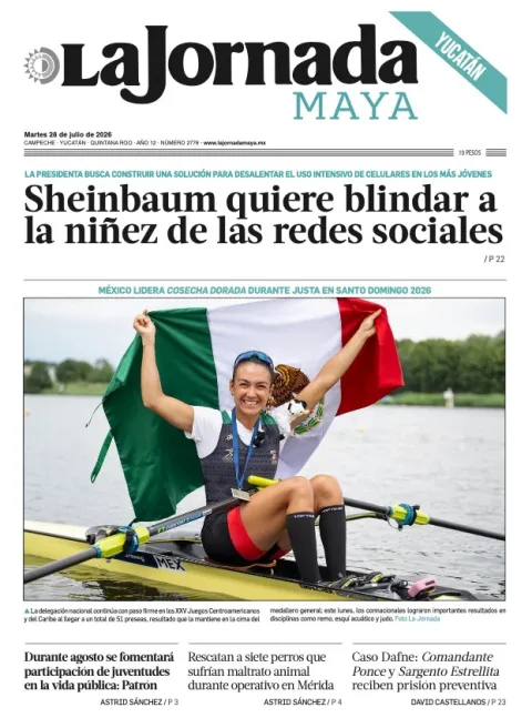 Portada de La Jornada Maya Yucatán del 2026-07-28